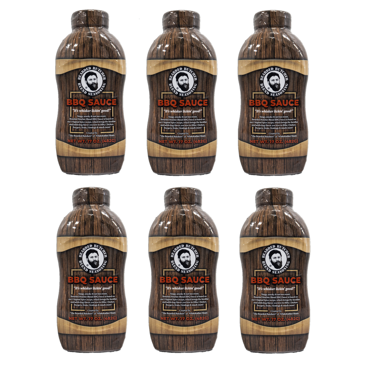 Case of BBQ Sauce (6 bottles 17oz each) Bearded Butchers Wholesale