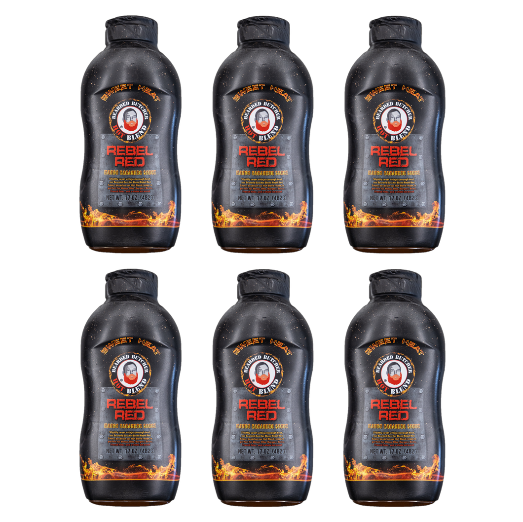 Case of Rebel Red Mango Habanero Sauce (6 bottles - 17oz each)