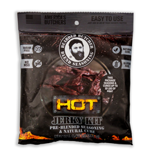 Load image into Gallery viewer, Case of 10 -  Hot Jerky Seasoning &amp; Natural Cure Kits for 10 lbs
