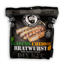 Load image into Gallery viewer, Case of 6 - Jalapeño Cheddar Bratwurst DIY Kit
