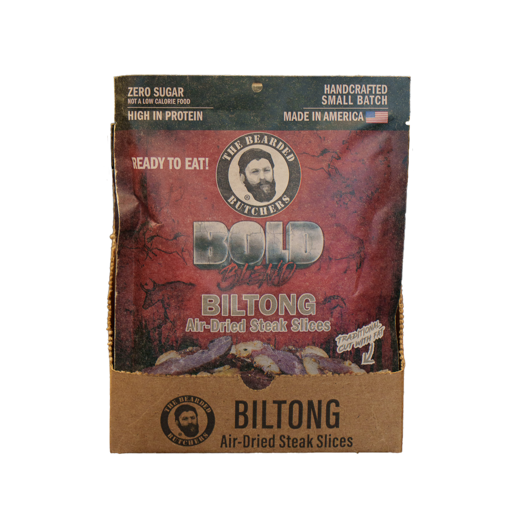 Case of 10 Packs - Bearded Butcher Bold Blend Biltong 3 oz
