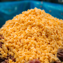 Load image into Gallery viewer, Case of 8 Hi-Temp Diced Cheddar Cheese 2.5lb
