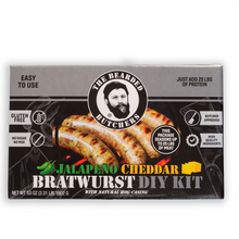 Load image into Gallery viewer, Case of 6 - Jalapeño Cheddar Bratwurst DIY Kit
