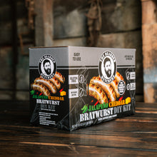 Load image into Gallery viewer, Case of 6 - Jalapeño Cheddar Bratwurst DIY Kit
