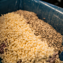 Load image into Gallery viewer, Case of 8 Hi-Temp Diced Swiss Cheese 2.5lb
