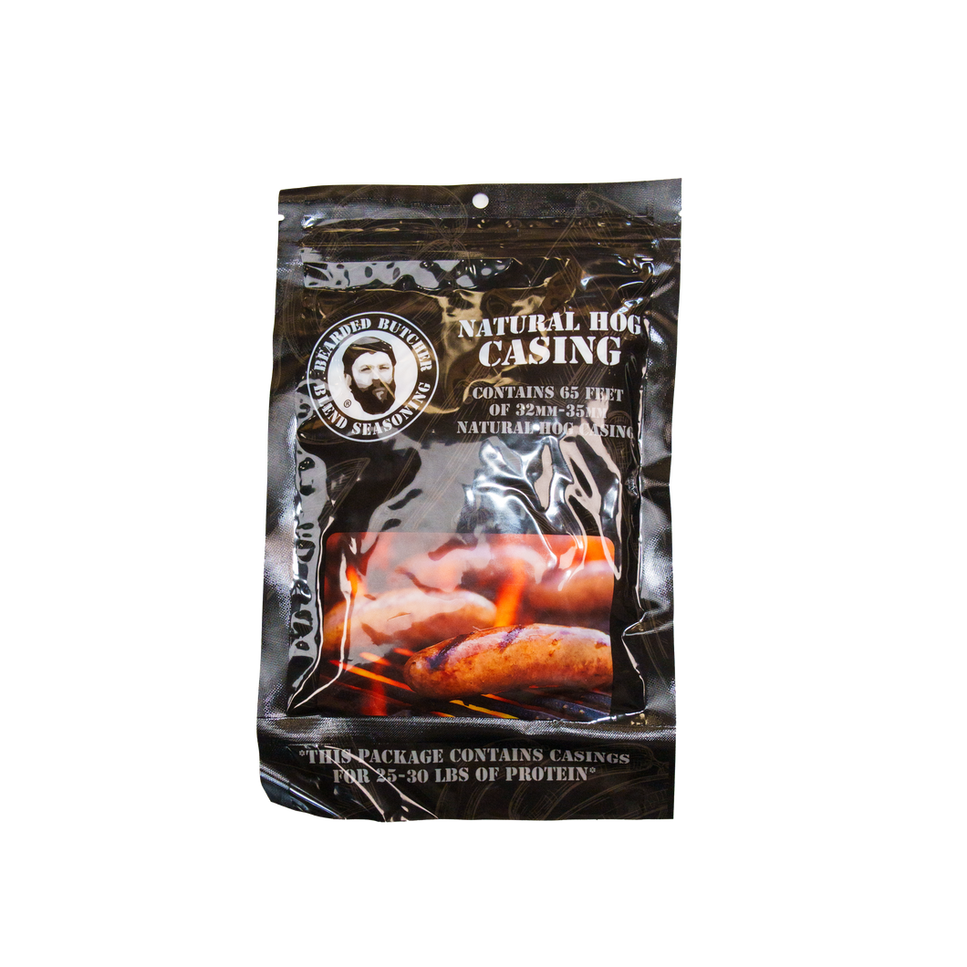 Case of 12 Packs - Natural Hog Casing 32-35mm for 25-30lbs